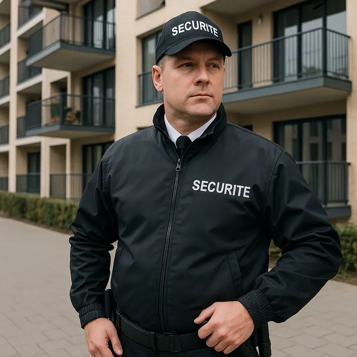 Agent de sécurité en mission pour un devis Oprotect